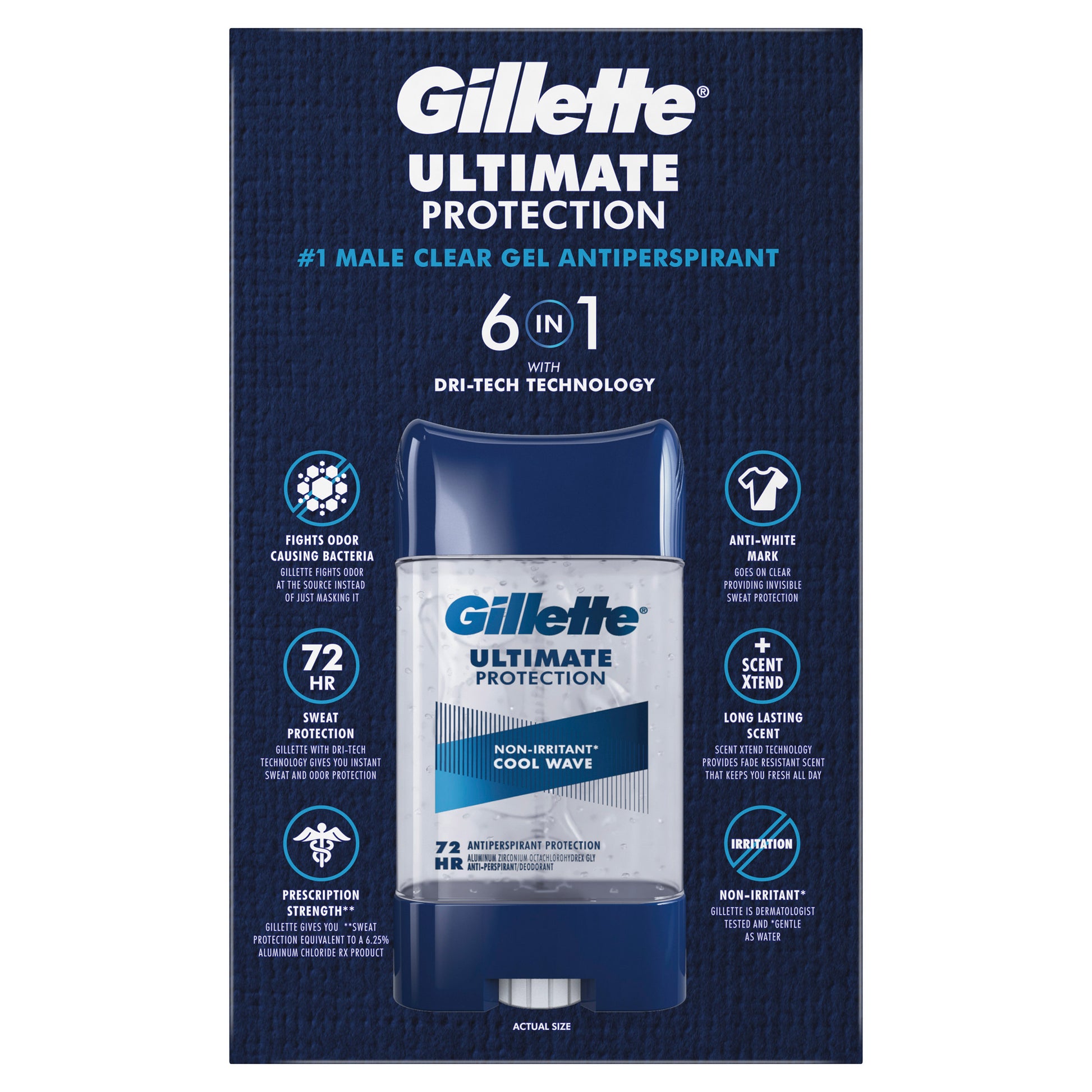 GILLETTE ULTIMATE PROTECTION CLEAR GEL APDO 5/3.80Z