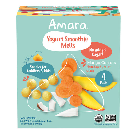 AMARA ORGANIC MANGO CARROT YOGURT MELTS 4/1 OZ