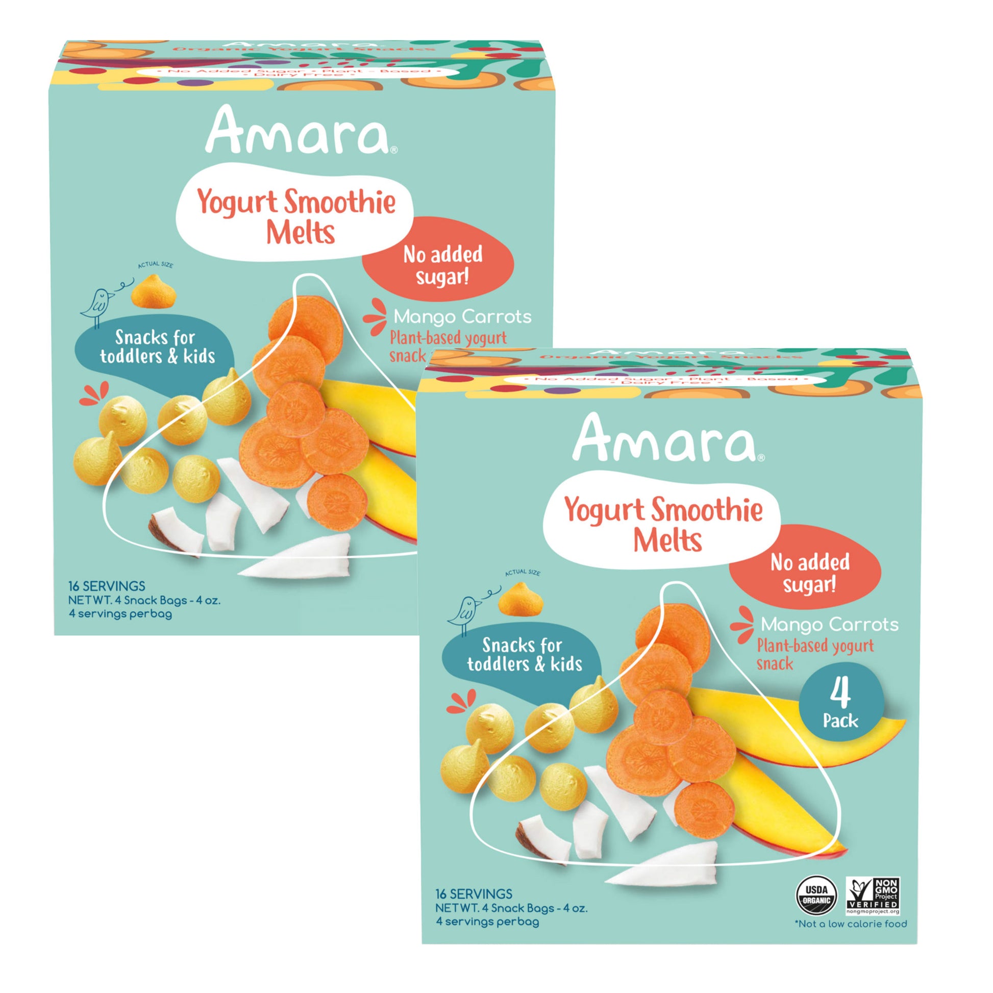 AMARA ORGANIC MIXED BERRY YOGURT MELTS 20/0.21 OZ