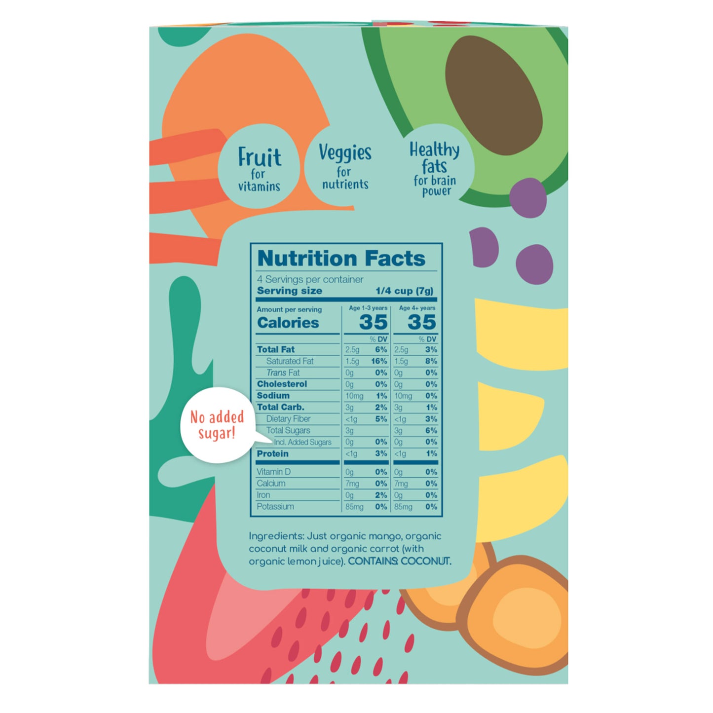 AMARA ORGANIC MANGO CARROT YOGURT MELTS 4/1 OZ
