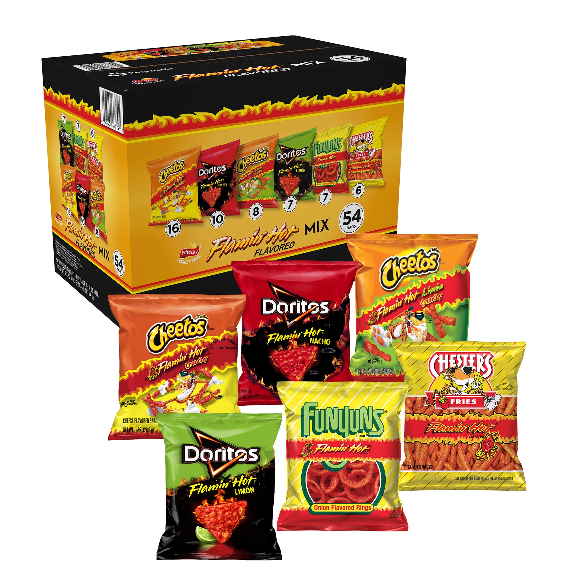 FRITO LAY FLAMIN HOT VEND MIX 54 CT
