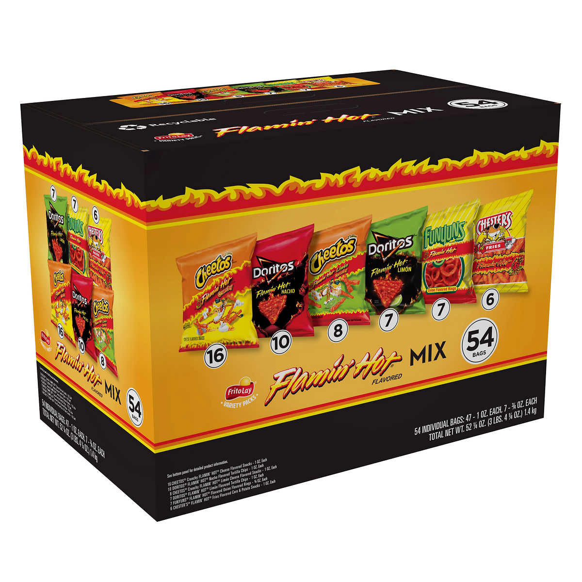 FRITO LAY FLAMIN HOT VEND MIX 54 CT