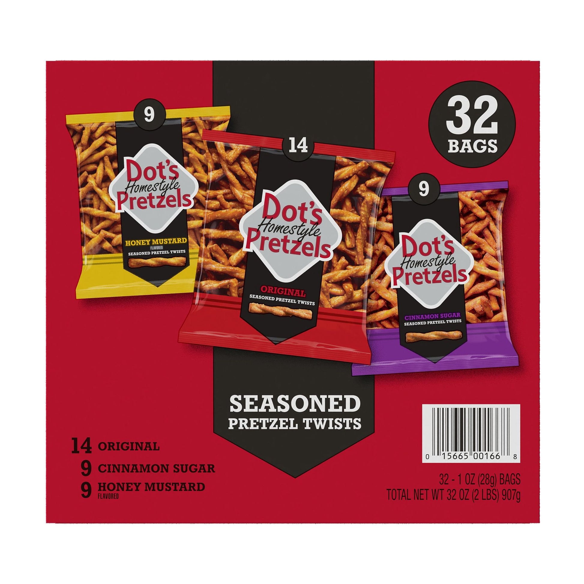 Dot's Homestyle Pretzel Twists Variety Pack, 1 oz., 32 pk.