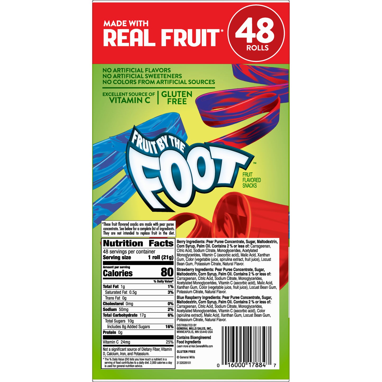 FRUIT BY THE FOOT VARIETY PACK 48/.75 OZ