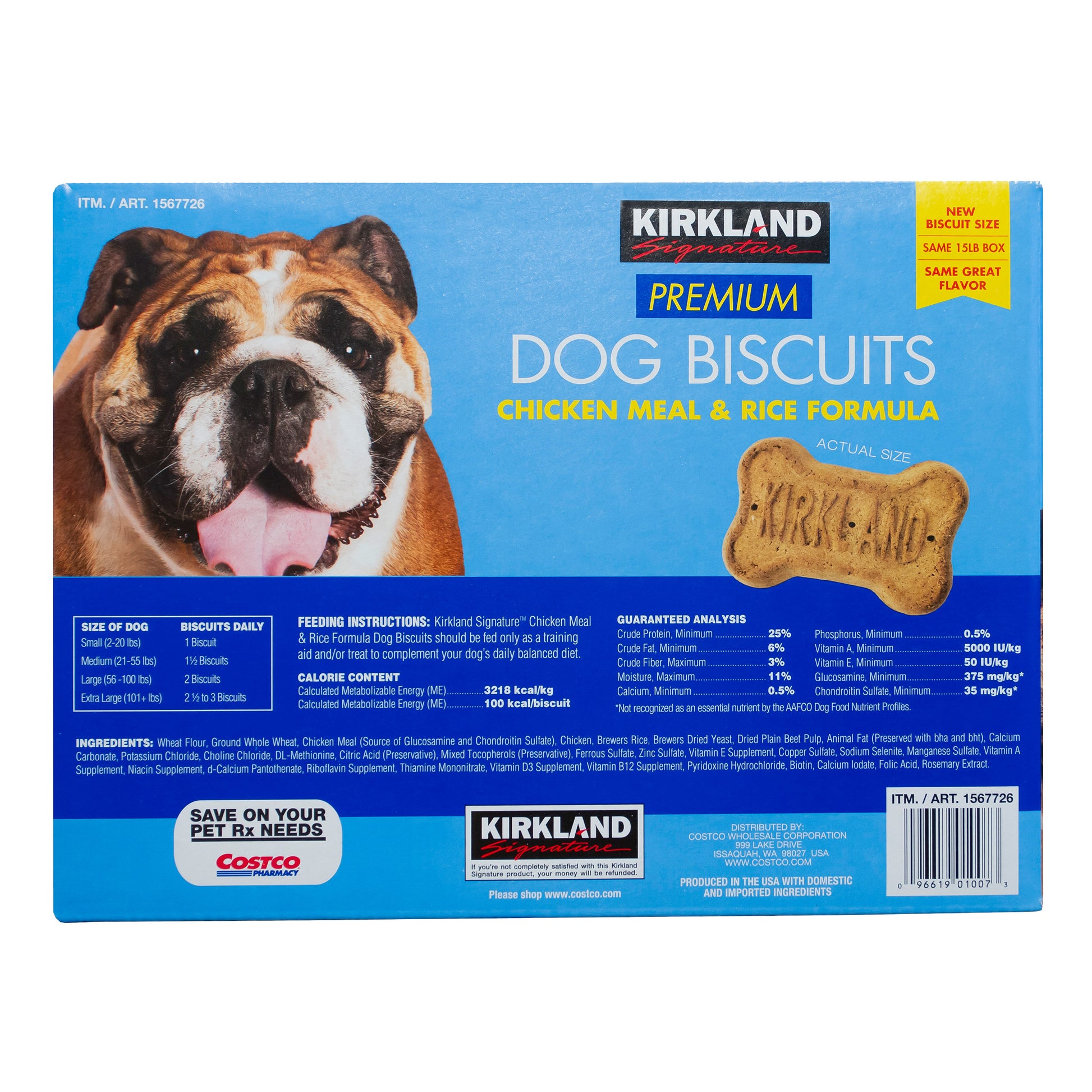 KIRKLAND SIGNATURE CHICKEN JERKY DOG TREAT 3 LB