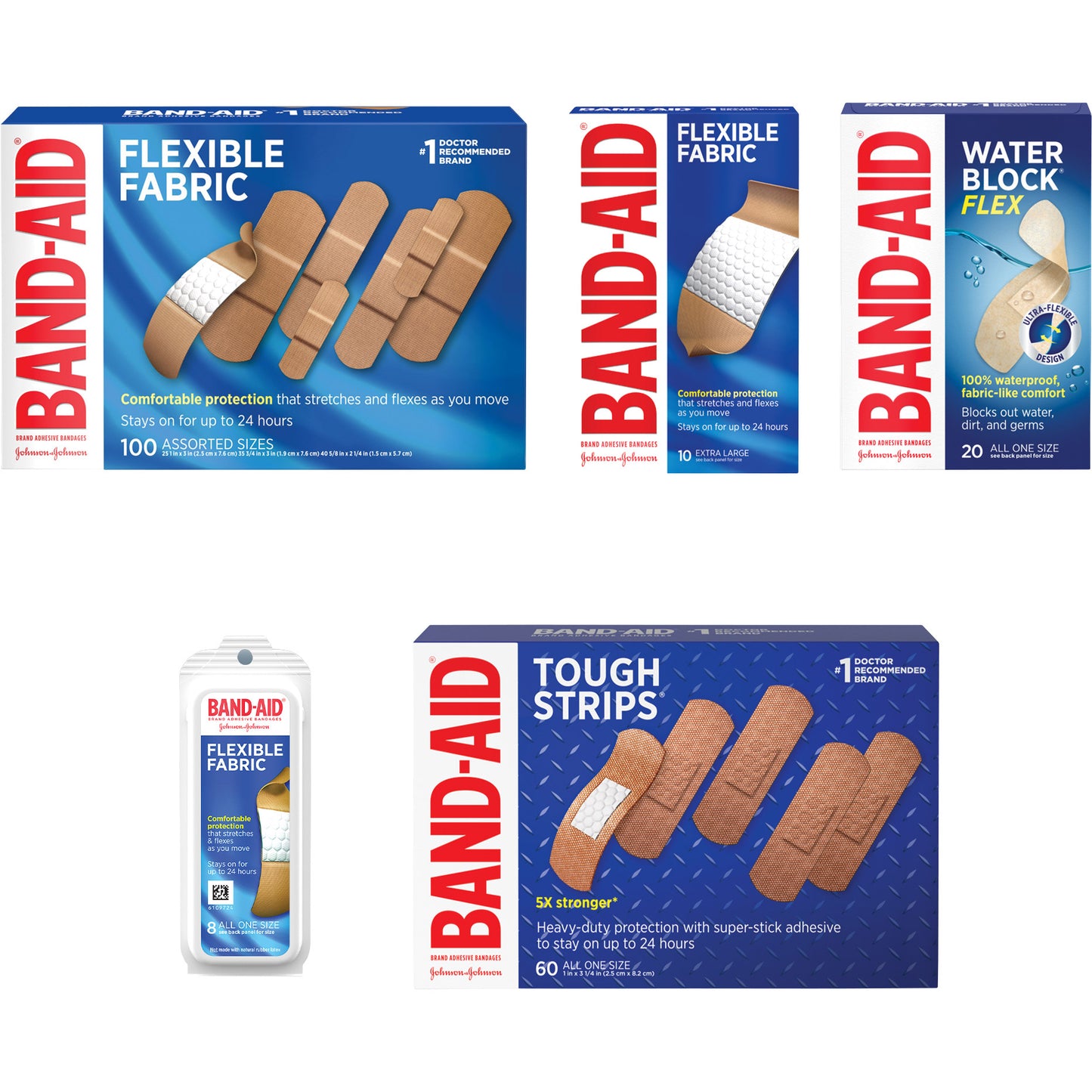 BAND-AIDS ADHESIVE BANDAGES ASSORTED - 198 CT