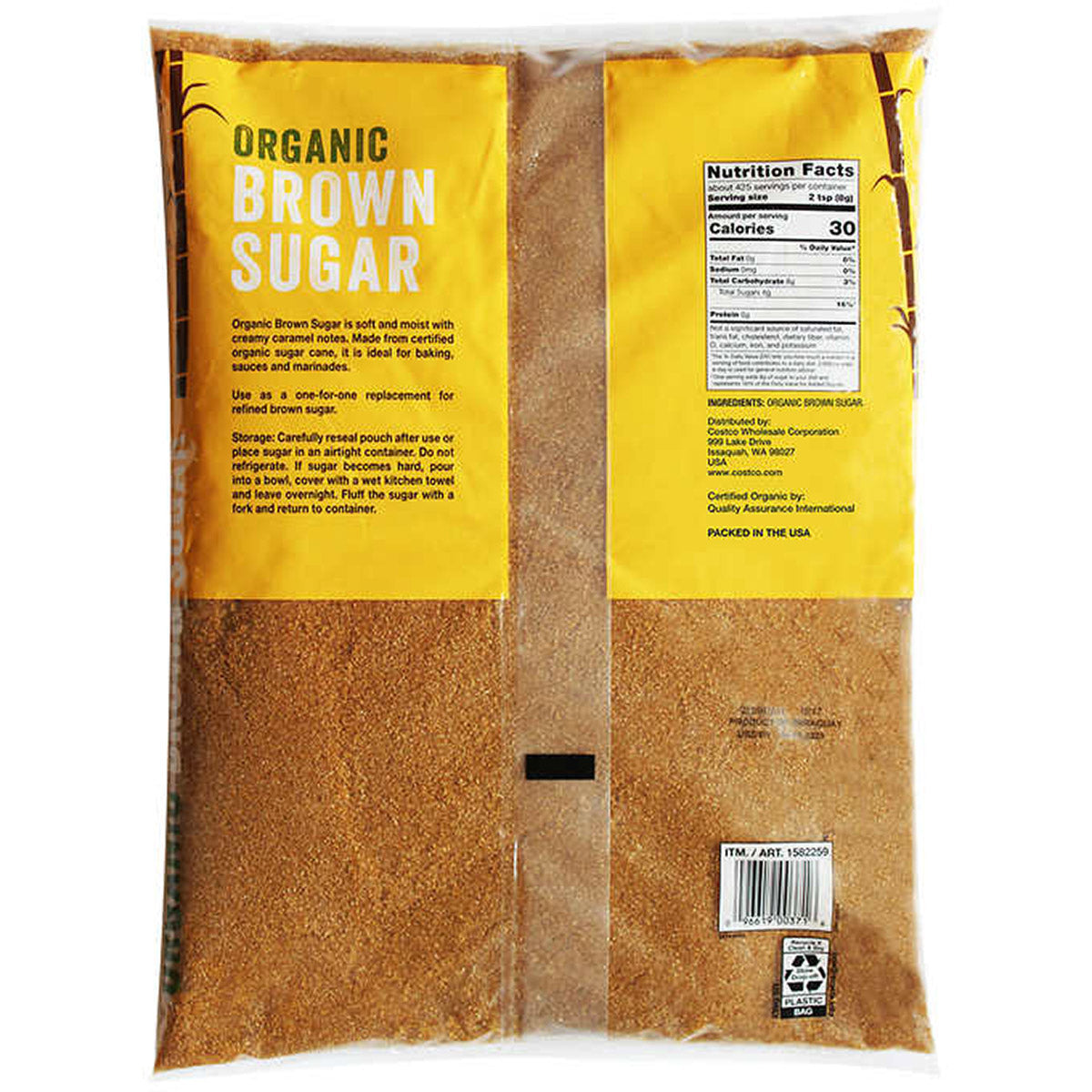 ORGANIC BROWN SUGAR 7.5 LB