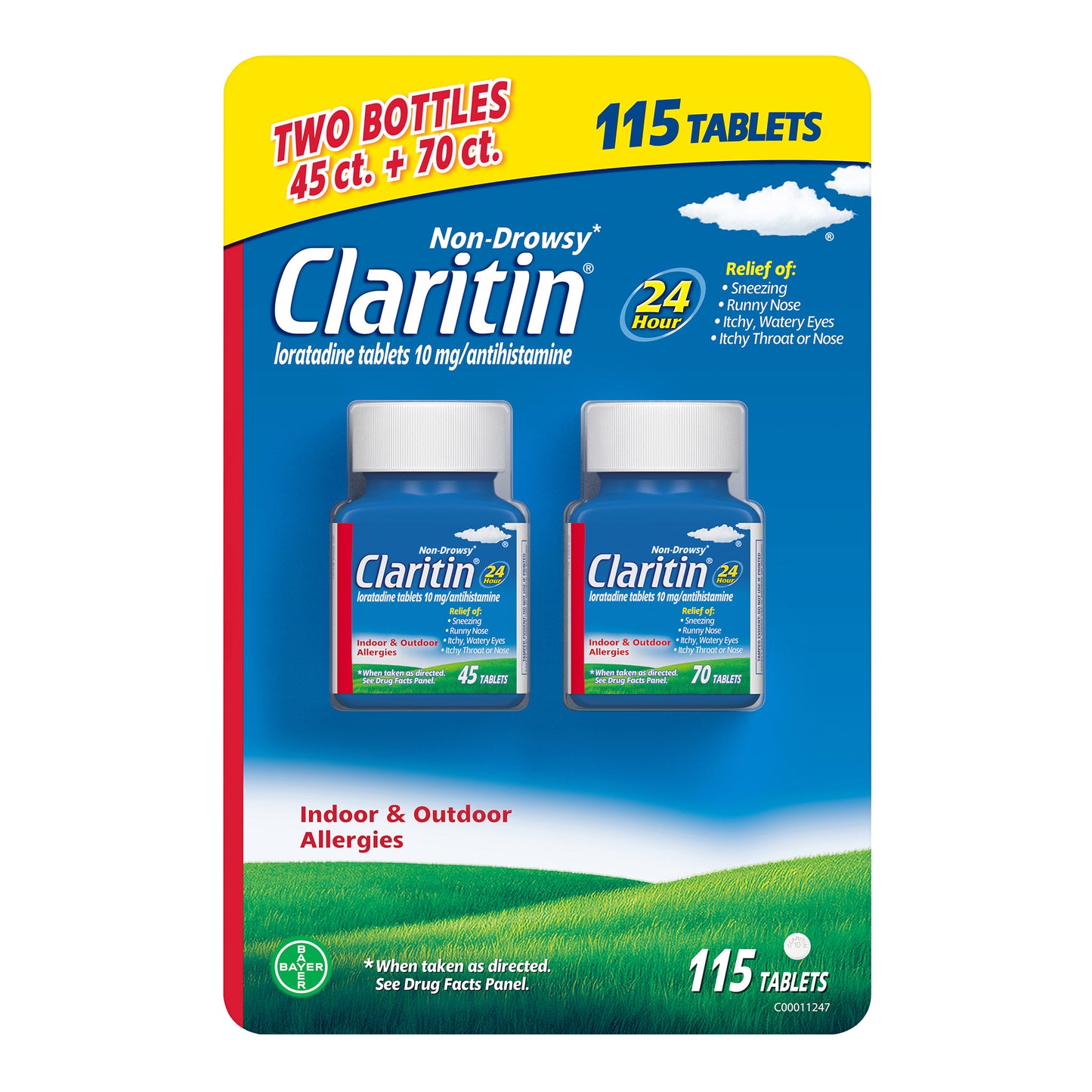 CLARITIN 24HR 10MG TABLETS 115 COUNT