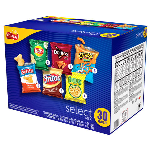 FRITO LAY SELECT MIX VARIETY 30 CT