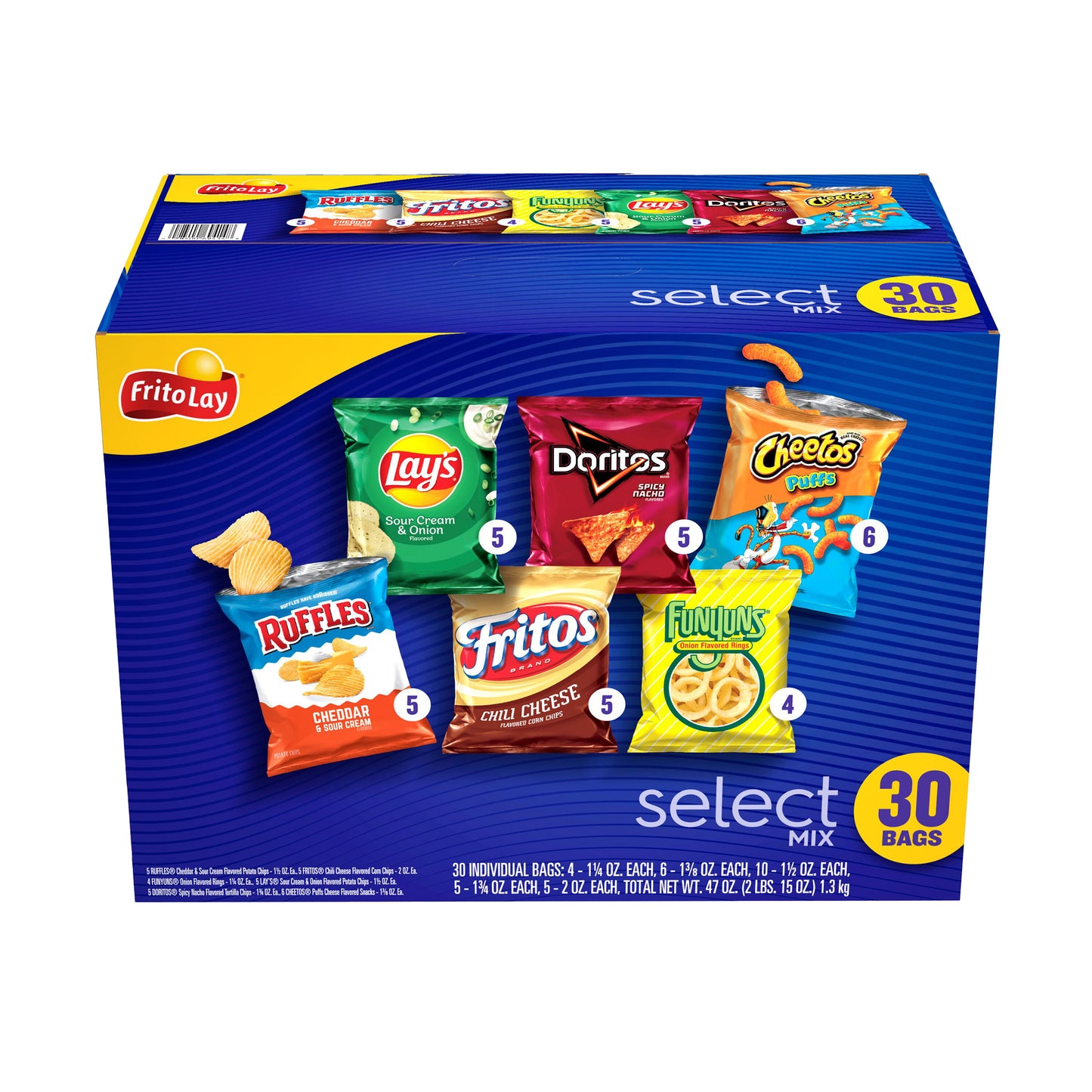 FRITO LAY SELECT MIX VARIETY 30 CT
