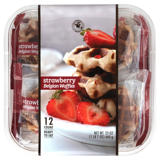 UNIVERSAL BAKERY STRAWBERRY WAFFLE 12/1.92 OZ