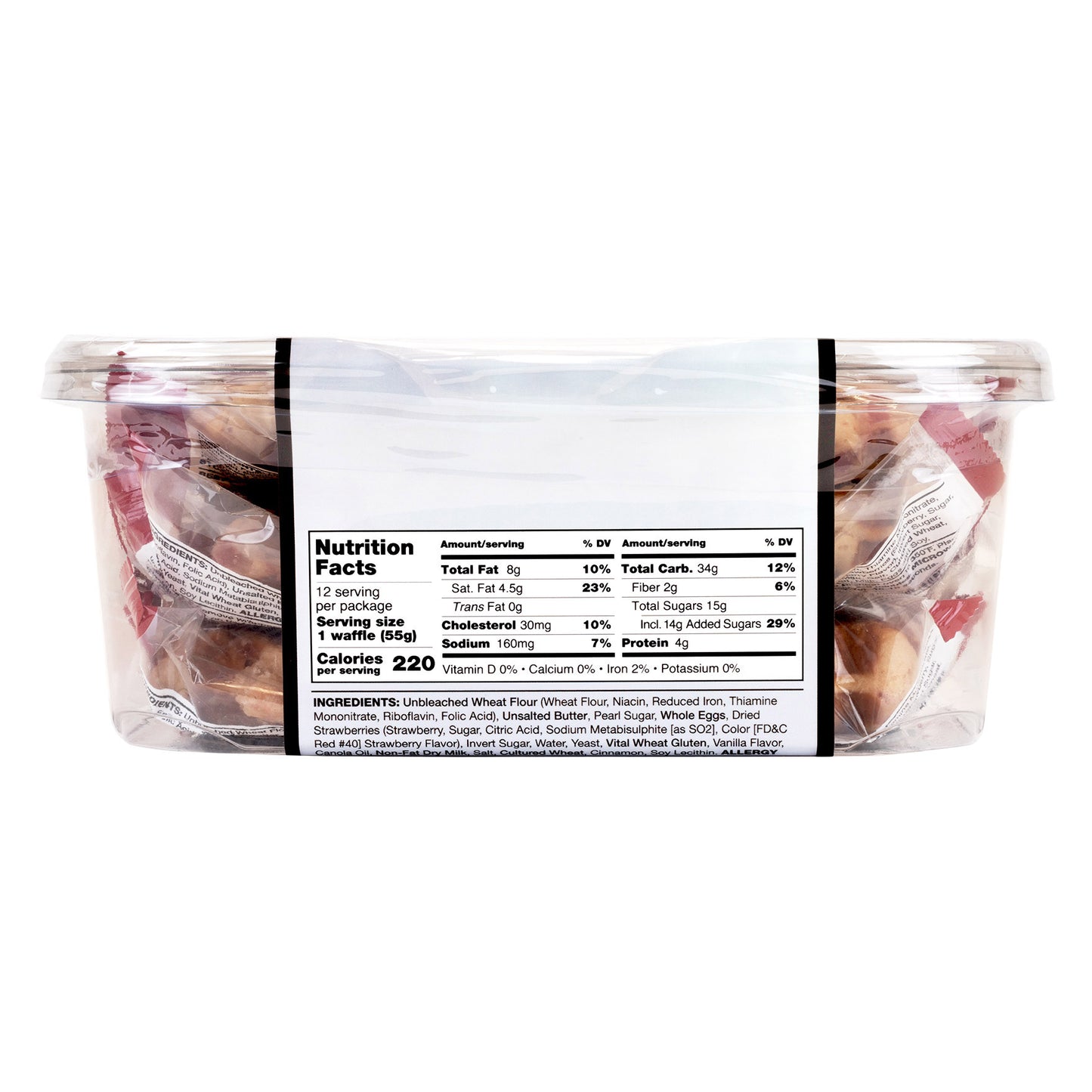 UNIVERSAL BAKERY STRAWBERRY WAFFLE 12/1.92 OZ