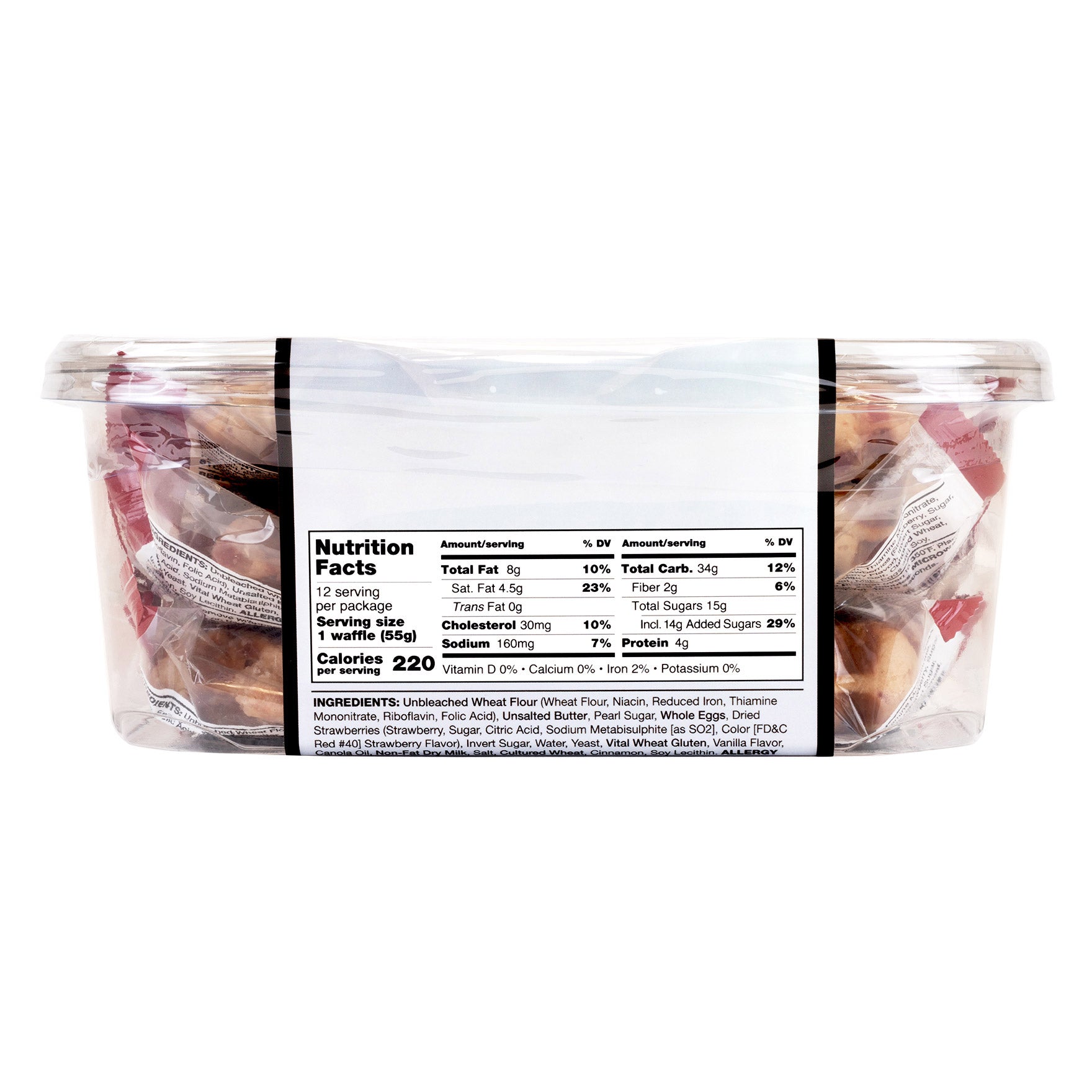 UNIVERSAL BAKERY STRAWBERRY WAFFLE 12/1.92 OZ