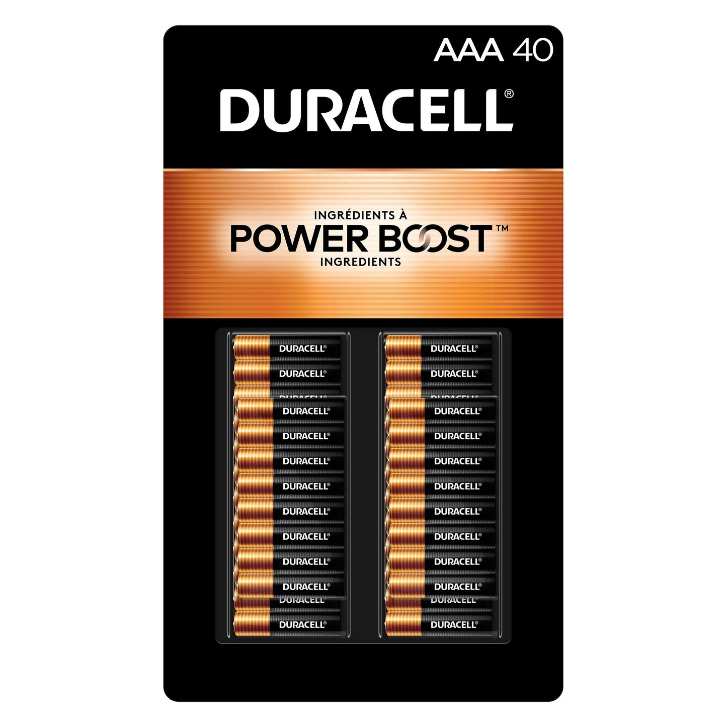 DURACELL POWER BOOST ALKALINE "9V" BATTERIES 8PK