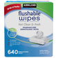 KIRKLAND SIGNA TURE FLUSHABLE WIPES DƯex JERK FRAGRANCE FREE 640CT ISI