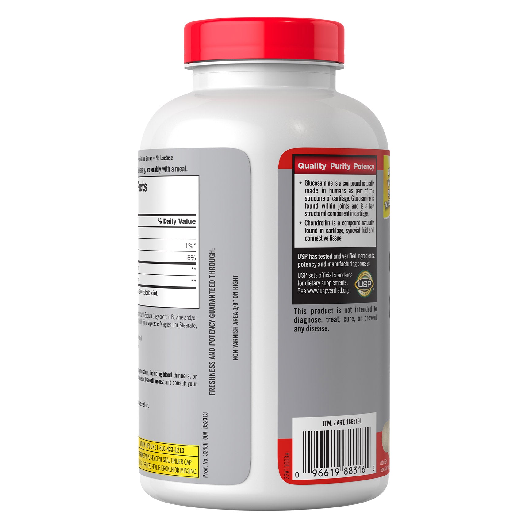 KIRKLAND SIGNATURE GLUCOSAMINE 1500 CHONDROITIN 1200 280CT