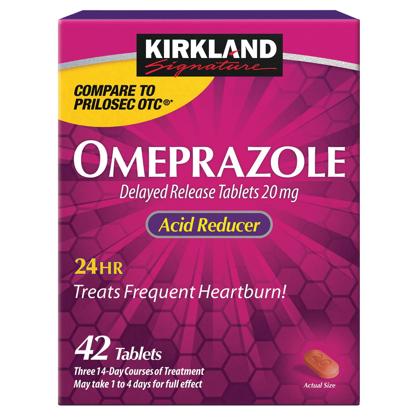 KIRKLAND SIGNATURE OMEPRAZOLE 20 MG 3 X 14 TABLETS • HSA/ESA Fln SELL PRICH