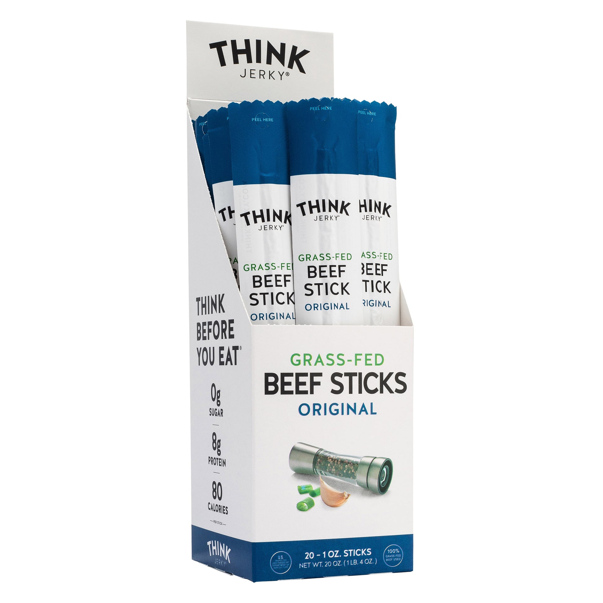 CHOMPS GRASS-FED SMOKEY BBQ BEEF STICKS 12/1.15 OZ