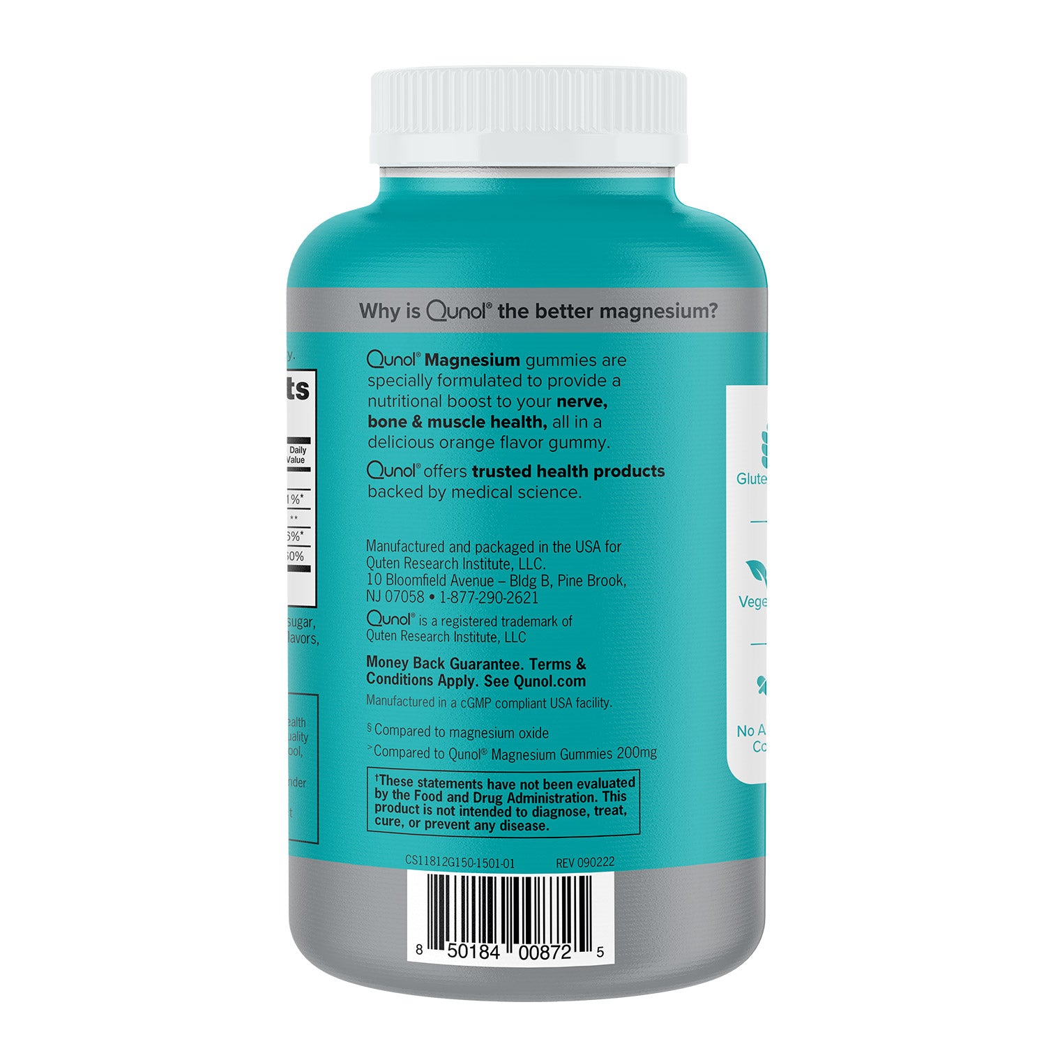 QUNOL MAGNESIUM 150CT CITRATE 250MG GUMMY