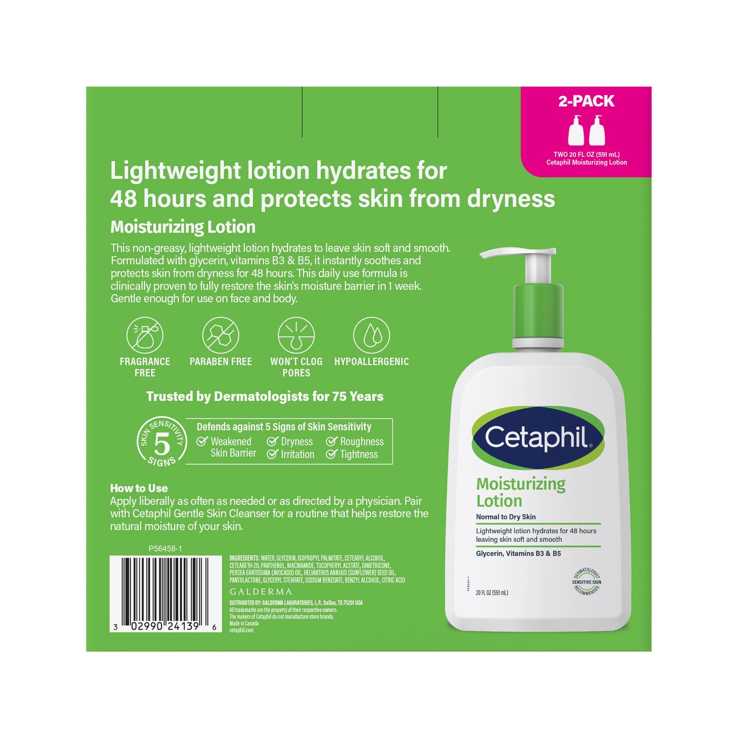 Cetaphil Moisturizing Lotion 2/20 fl oz