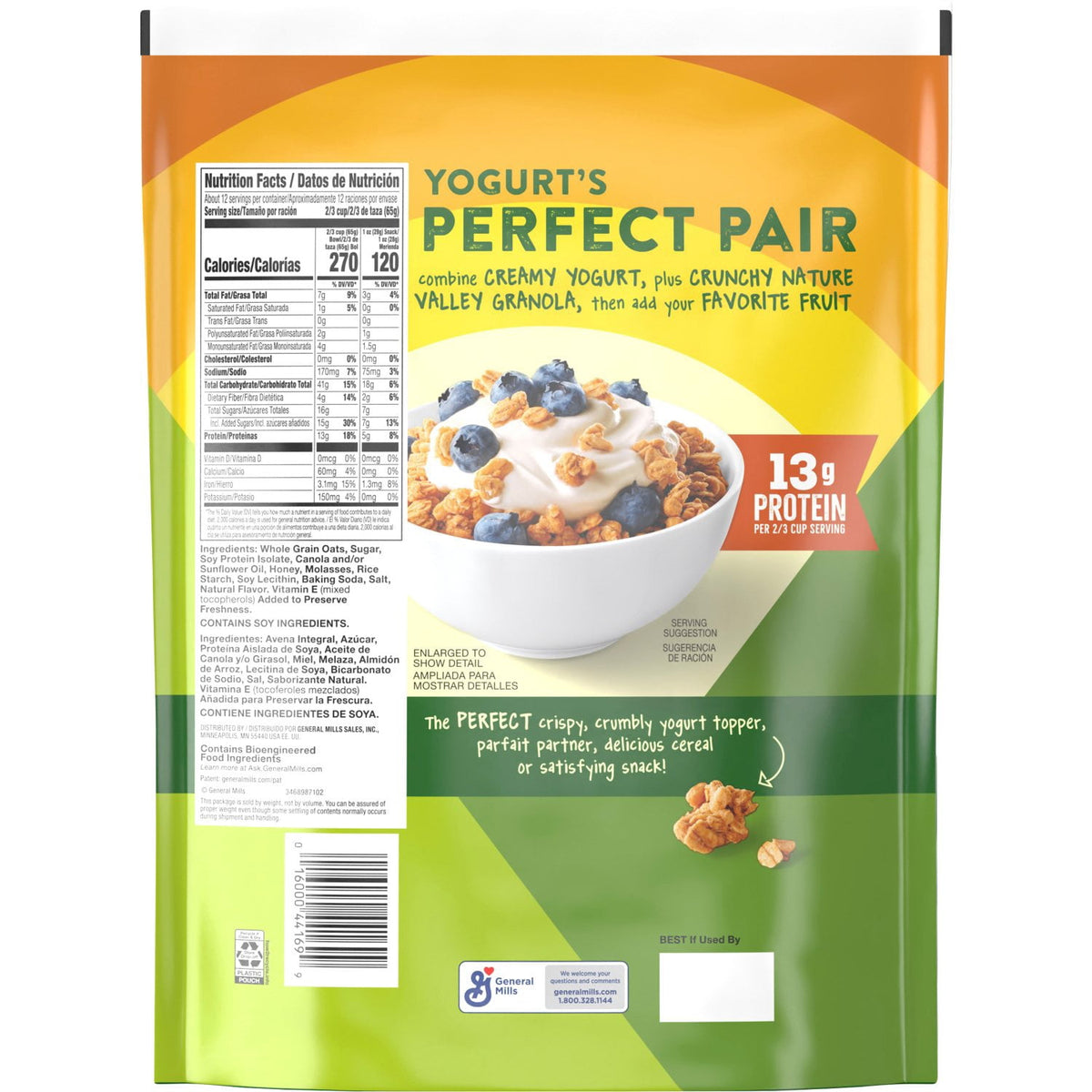 Nature Valley Oats 'n Honey Protein Granola, 28 oz.