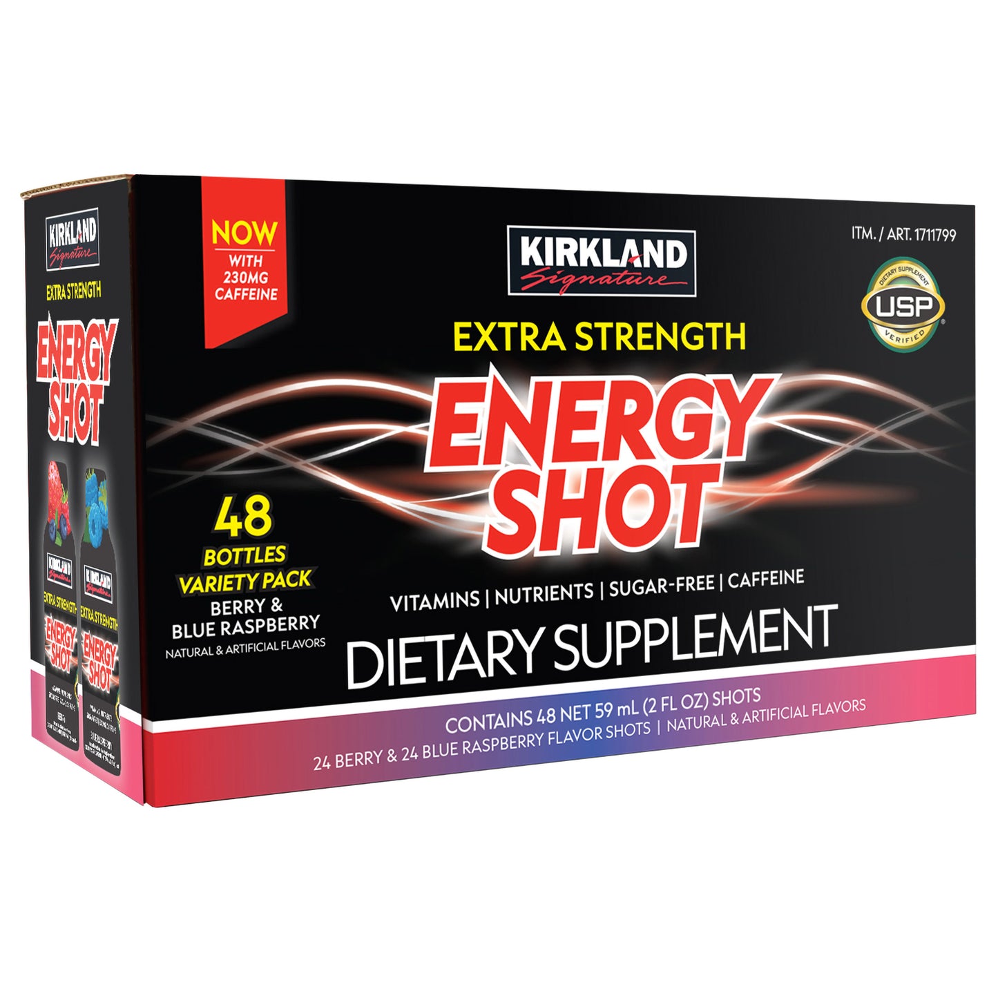 Kirkland Signature Extra Strength Energy Shot 48 ct