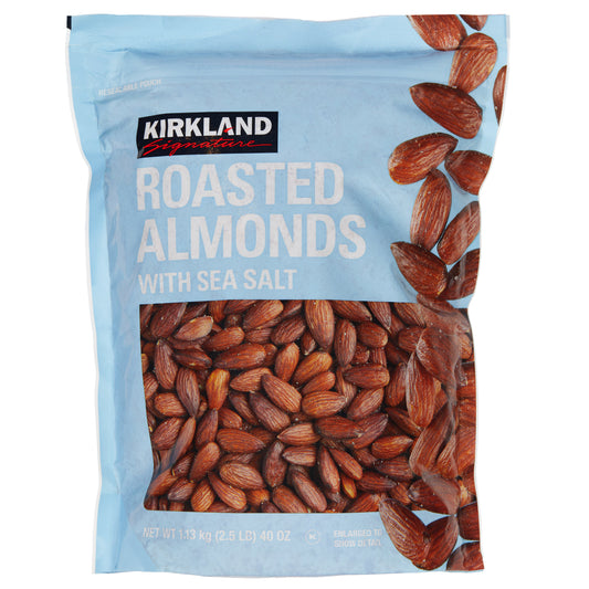 KIRKLAND SIGNATURE OIL ROASTED ALMONDS 40 OZ