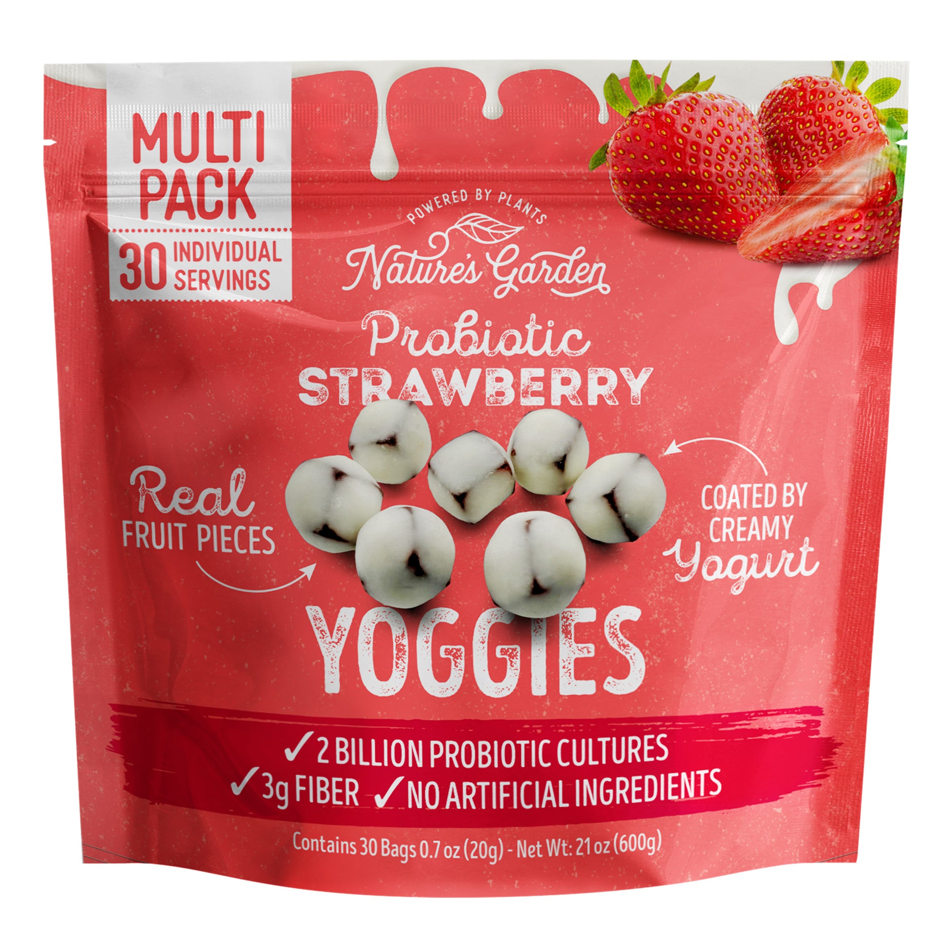 NATURE'S GARDEN STRAWBERRY YOGGIES 30/ .7 OZ