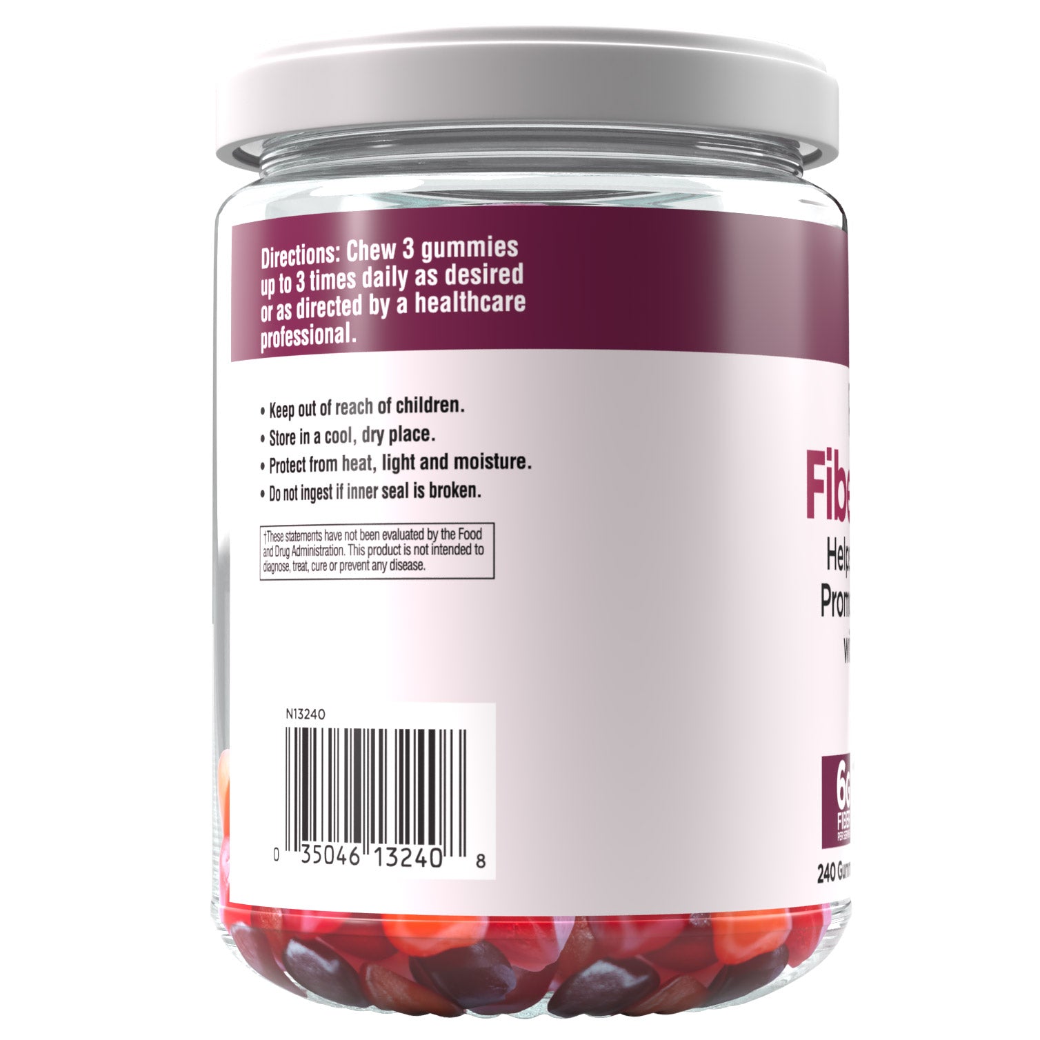 COUNTRY FARMS FIBER CARE GUMMIES 6G SUGAR FREE 240CT