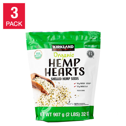 KIRKLAND SIGNATURE ORGANIC HEMP HEARTS 2 LB