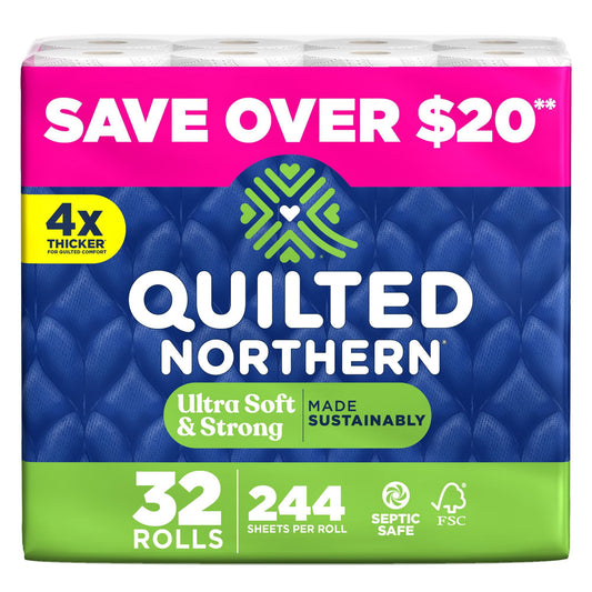 Quilted Northern Ultra Soft & Strong 2-Ply Toilet Paper 32 rolls, 244 sheets/roll