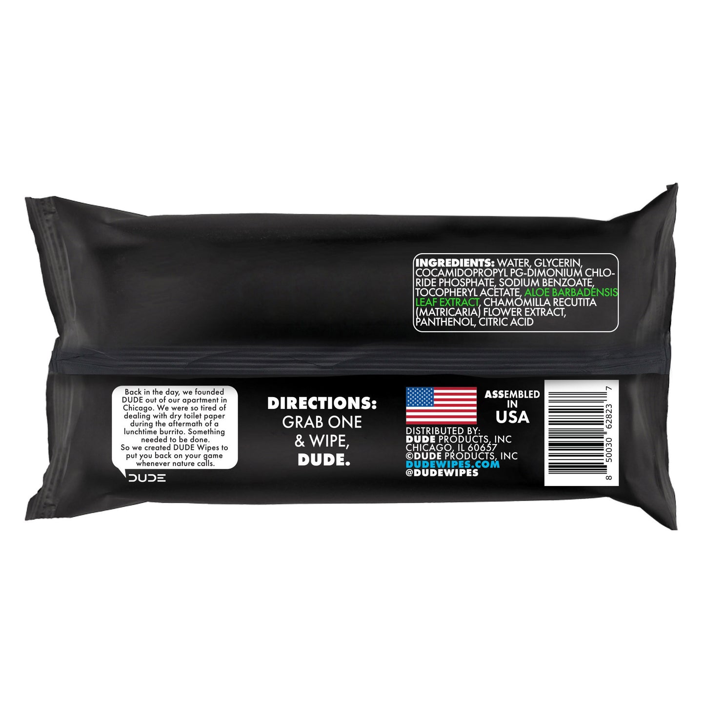 DUDE WIPES XL FRAGRANCE-FREE + MOISTURIZING 480CT