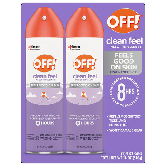 OFF! Clean Feel Insect Repellent, 2 x 9 oz