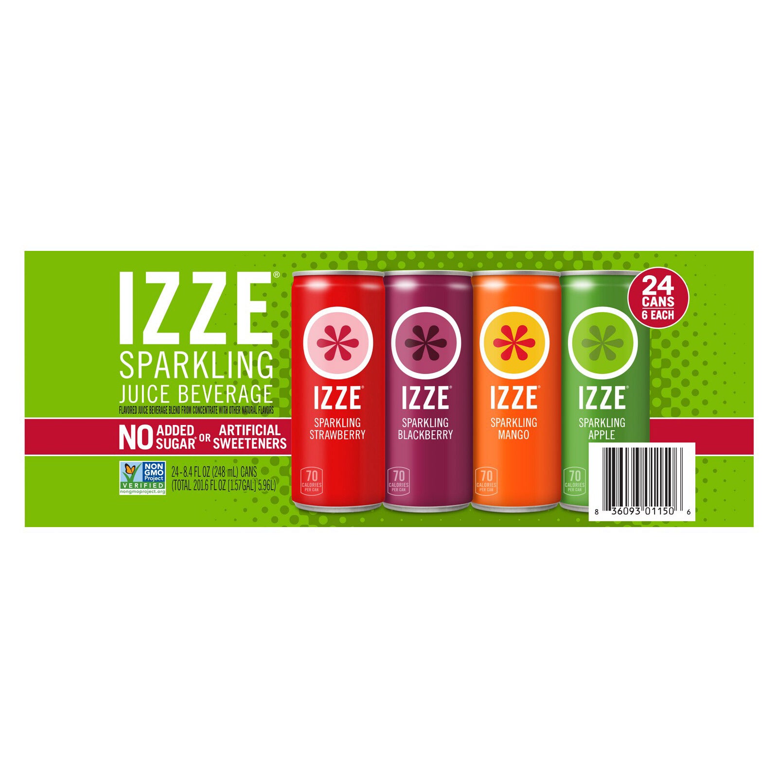 SAVE IZZE SPARKLING JUICE DRINK 24/8.4 OZ