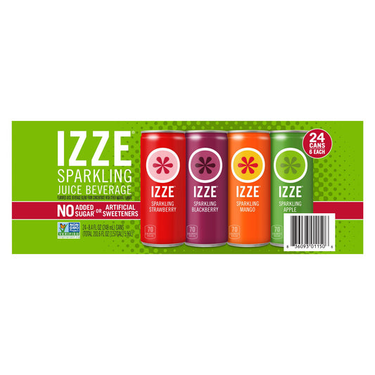 SAVE IZZE SPARKLING JUICE DRINK 24/8.4 OZ