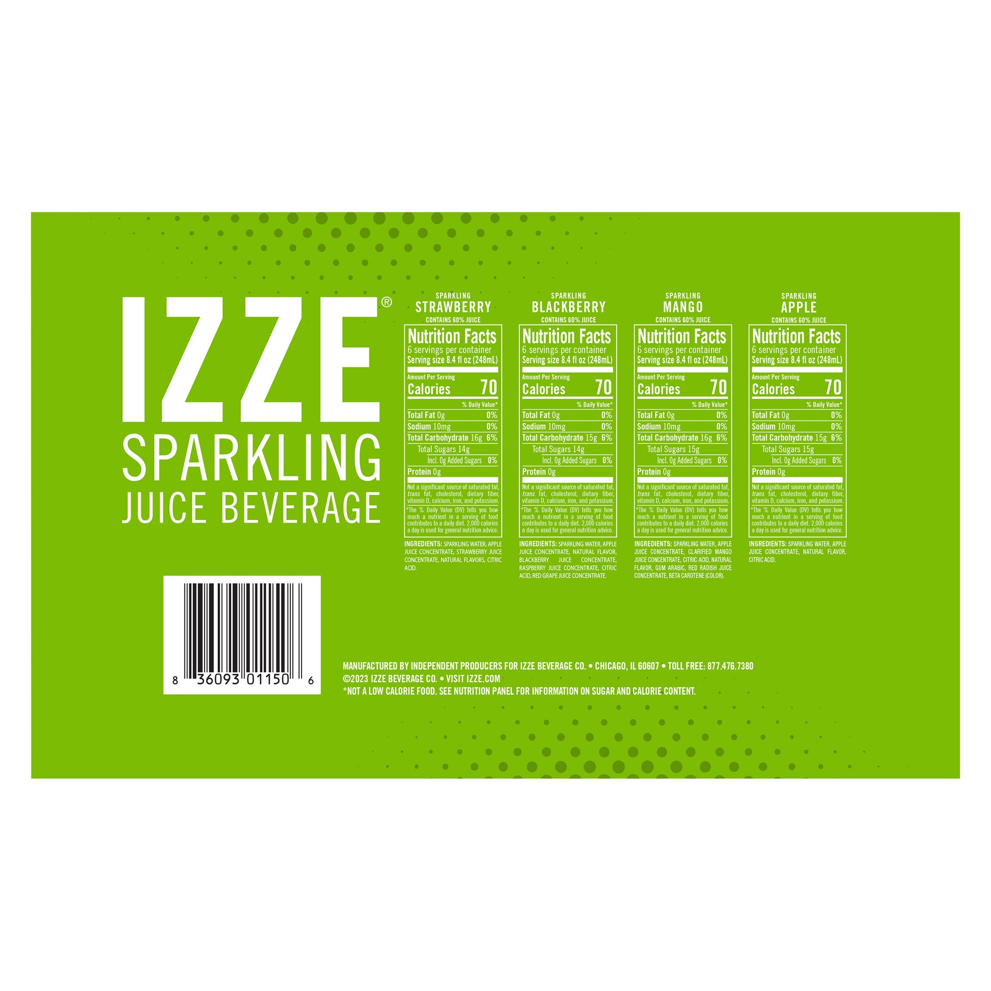 SAVE IZZE SPARKLING JUICE DRINK 24/8.4 OZ