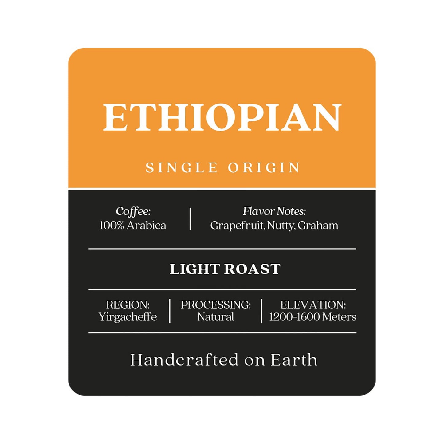 Copper Moon Coffee Light Roast Whole Bean Coffee, Ethiopian Blend, 32 oz.