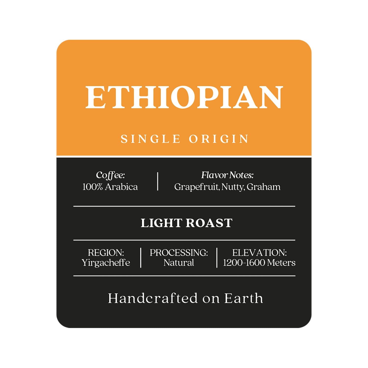 Copper Moon Coffee Light Roast Whole Bean Coffee, Ethiopian Blend, 32 oz.