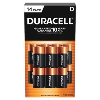 DURACELL POWER BOOST ALKALINE "D" BATTERIES 14PK