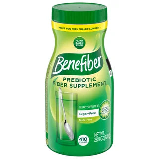BENEFIBER FIBER SUPPLEMENT POWDER 410 TEASPOONS • GLUTEN FREE • TASTE FREE