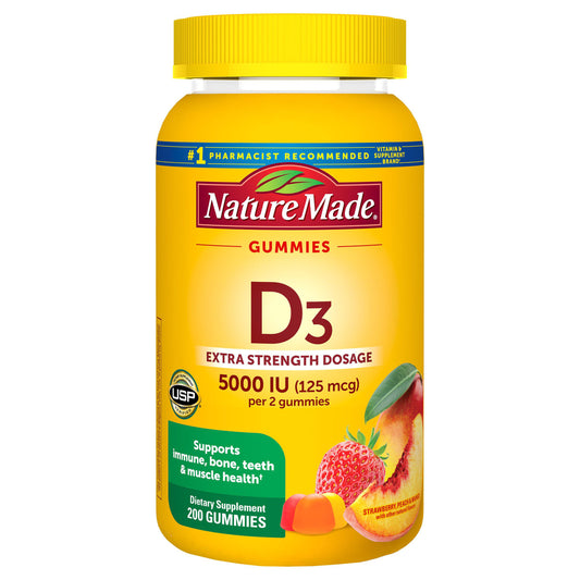 NATURE MADE VITAMIN D3 125 MCG GUMMIES 200CT