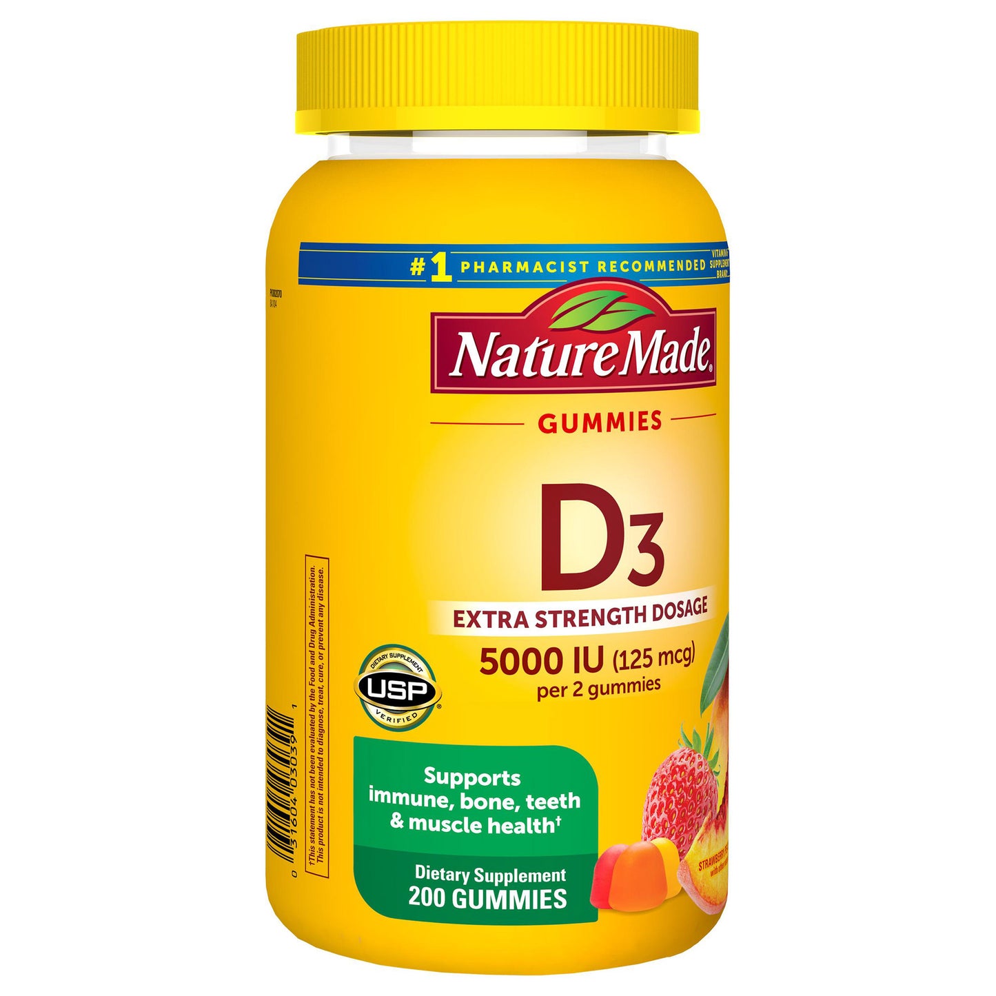 NATURE MADE VITAMIN D3 125 MCG GUMMIES 200CT