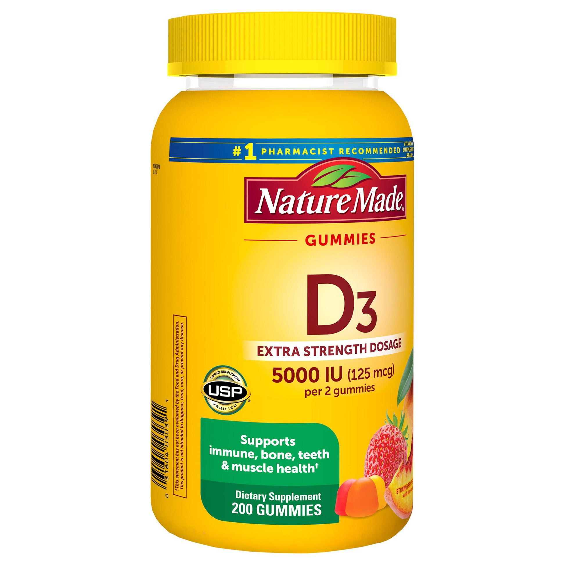 NATURE MADE VITAMIN D3 125 MCG GUMMIES 200CT