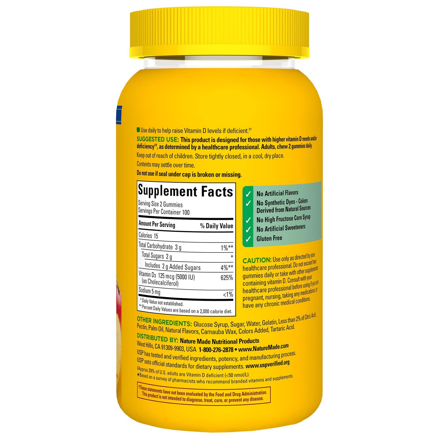NATURE MADE VITAMIN D3 125 MCG GUMMIES 200CT