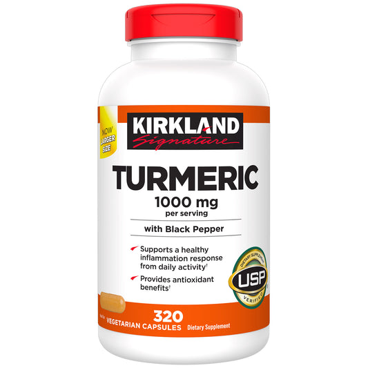 KIRKLAND SIGNATURE TURMERIC BLACK PEPPER 1000MG 320CT