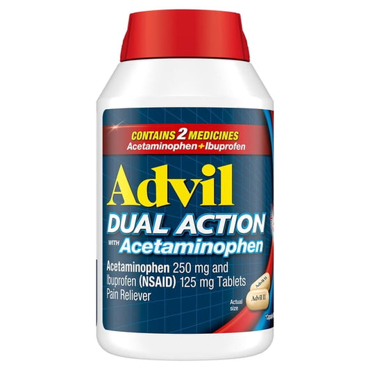 Advil Dual Action Coated Caplets w/ Acetaminophen, 240 ct.