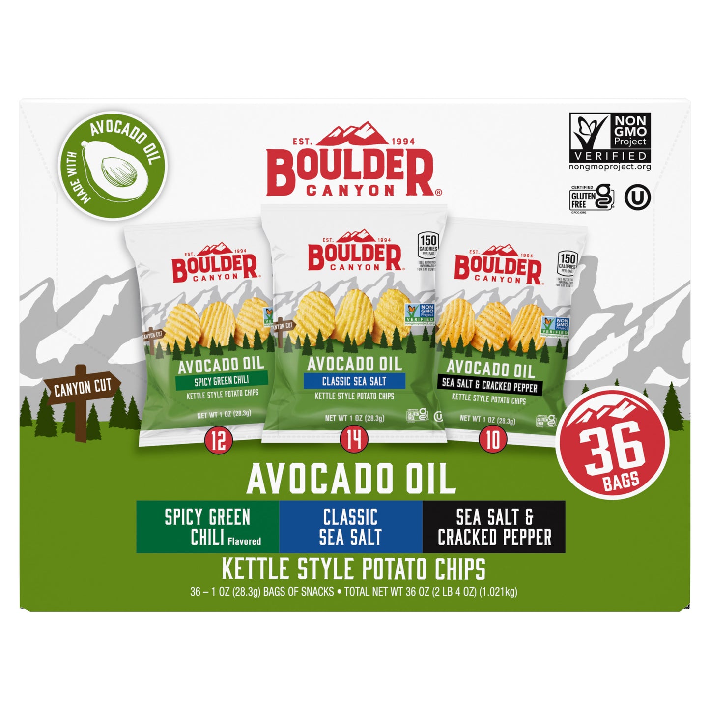 BOULDER CANYON GRILLO'S PICKLE CHIPS 22 OZ