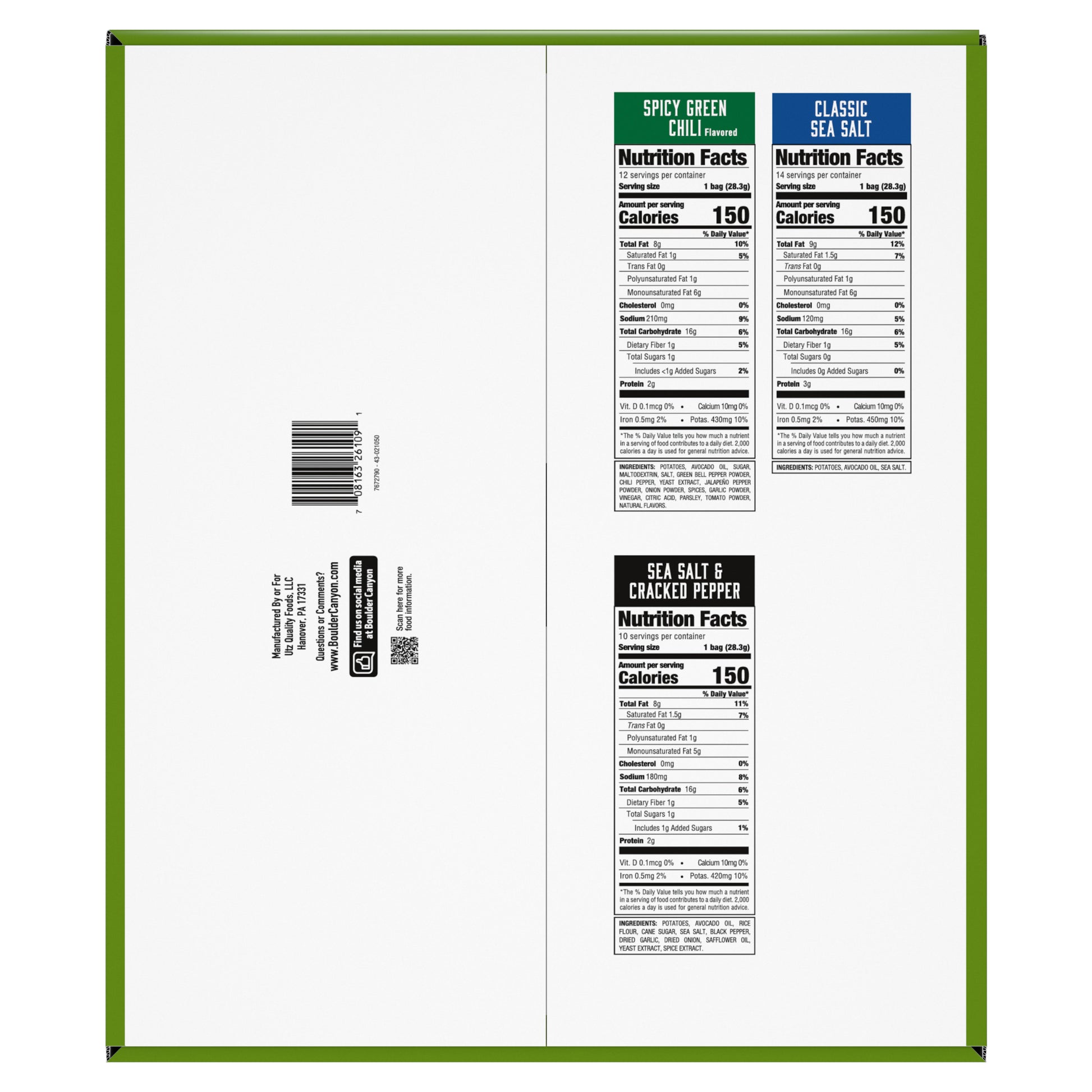 BOULDER CANYON GRILLO'S PICKLE CHIPS 22 OZ
