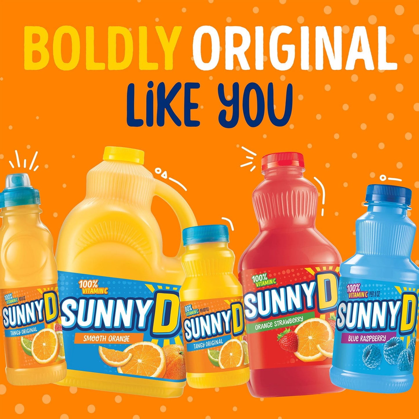 SunnyD Tangy Original Orange Flavored Citrus Punch, 6.75 fl. oz., 24 pk.