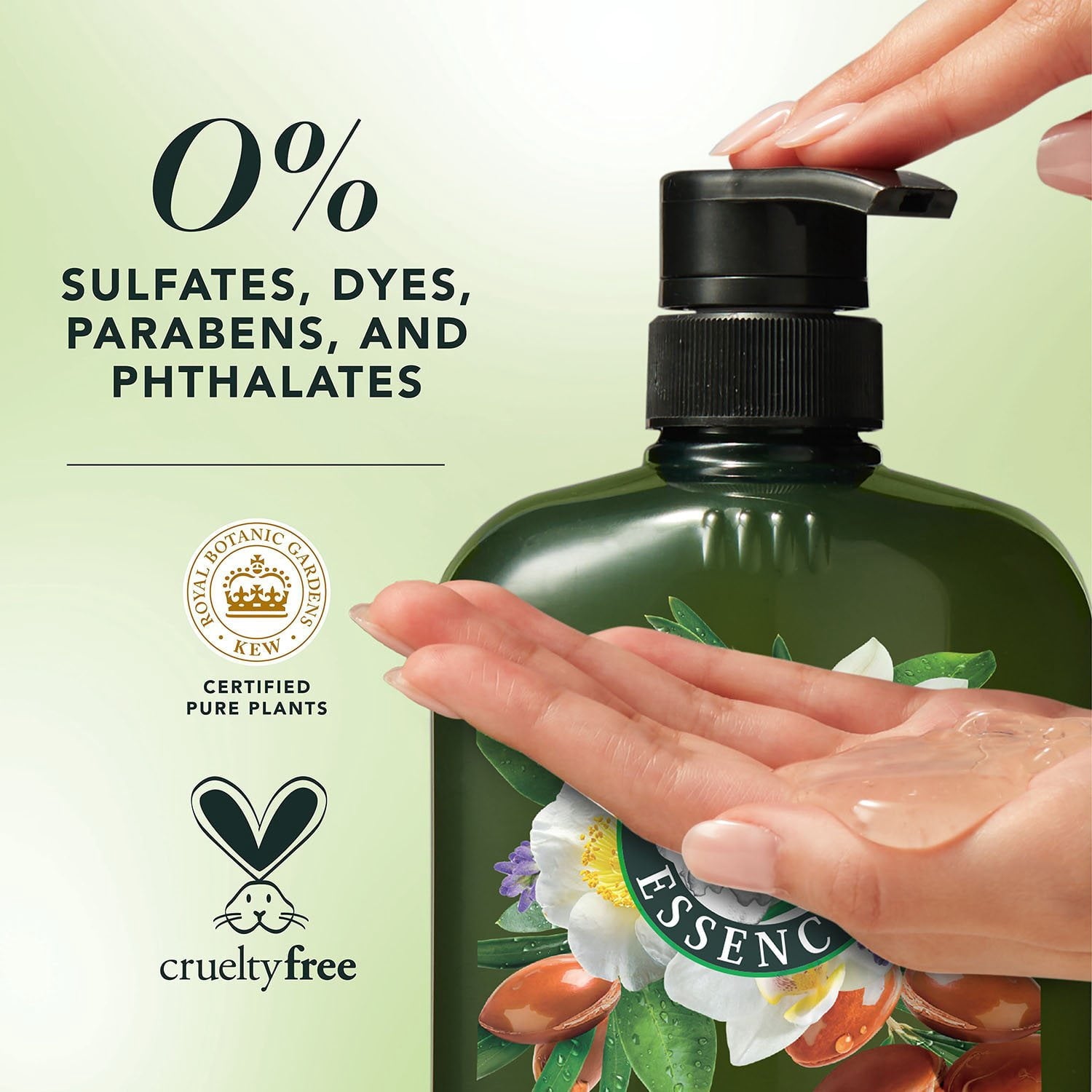 Herbal Essences Pure Plants Argan Oil & Green Tea Shampoo + Conditioner, 33.8 fl. Oz., 2 pk.